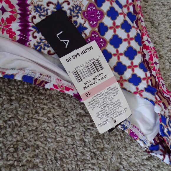 NWT La blanca multi color bikini 10 - Picture 9 of 10
